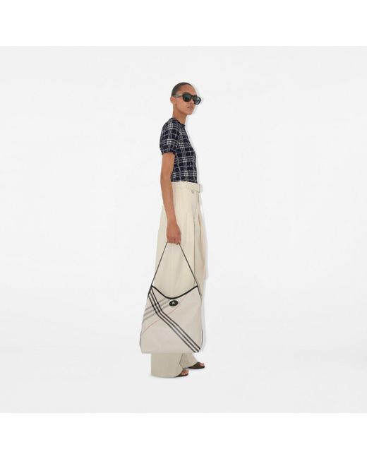 Burberry White Highlands Shoulder Bag