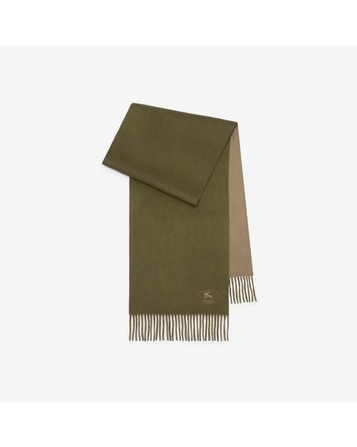 Burberry Green Knight Cashmere Scarf