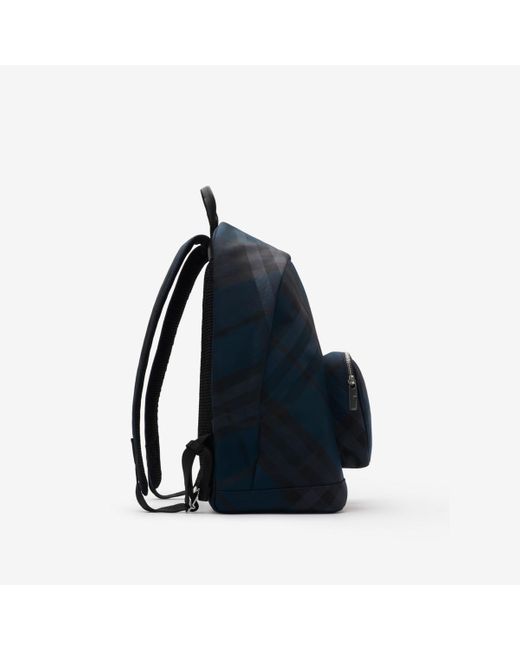 Burberry Blue Grid Backpack for men