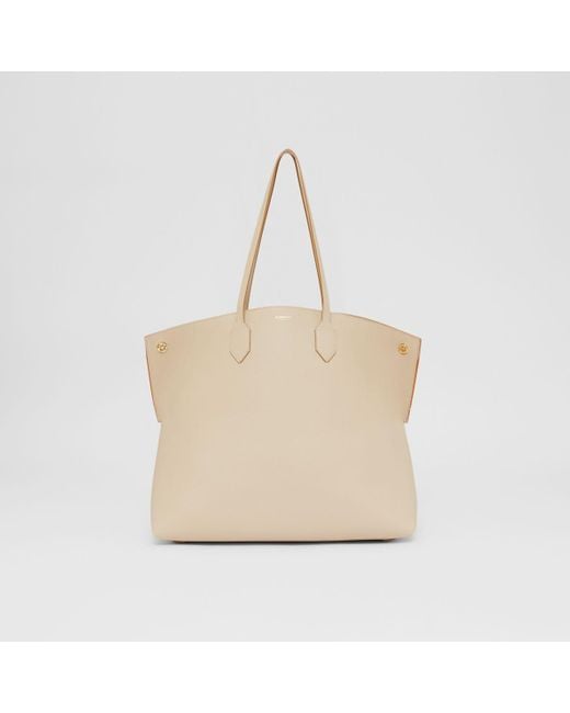 Burberry Natural Large Leather Society Tote