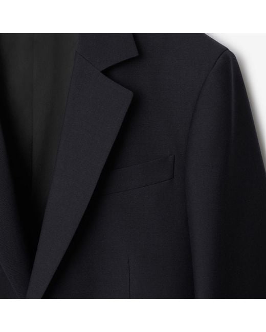 Burberry Black Wool Tailored Jacket for men