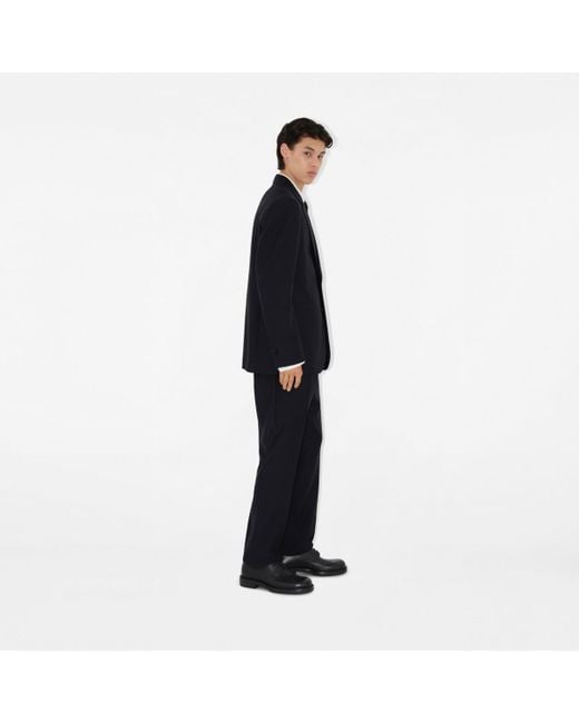 Burberry Black Wool Tailored Jacket for men