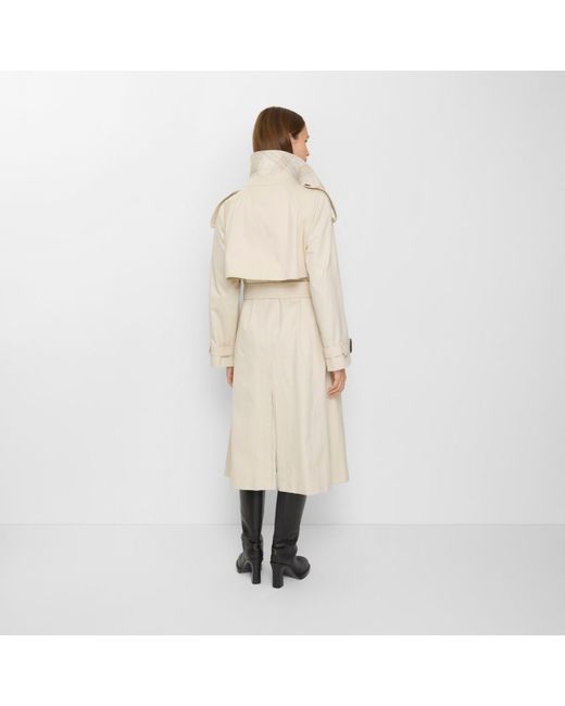 Burberry Natural Long Gabardine Fitzrovia Trench Coat