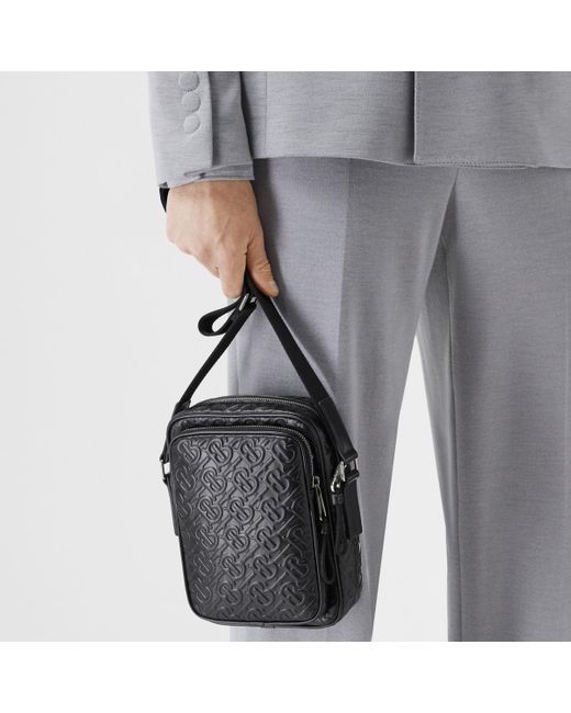 Burberry Monogram Canvas And Leather Crossbody Bag