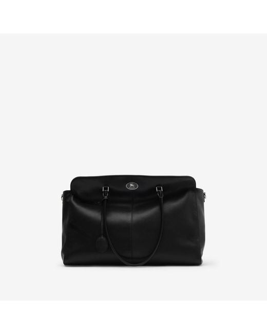Burberry Black Knight Stamp Tote Bag for men