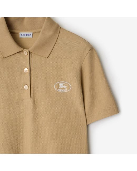 Burberry Natural Cotton Polo Shirt