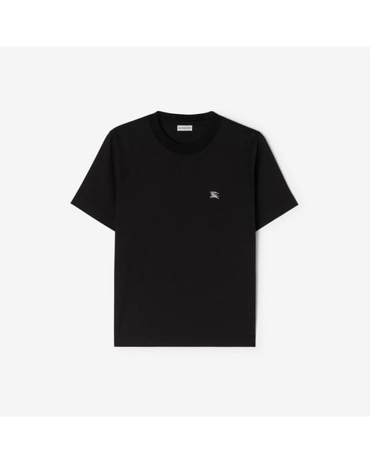 Burberry Black Knight Jewel Cotton T-Shirt