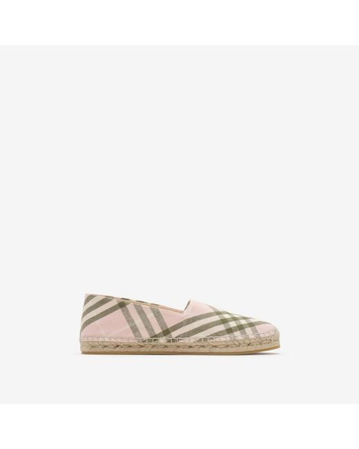 Burberry Natural Check Mews Espadrilles