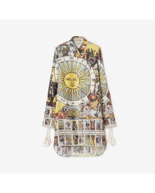 Burberry Metallic Tarot Silk Shirt