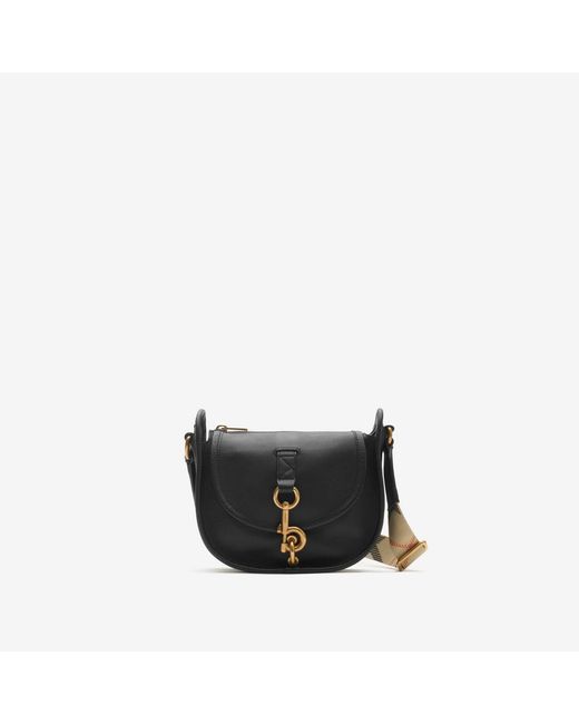 Burberry Black Mini B Clip Messenger Bag