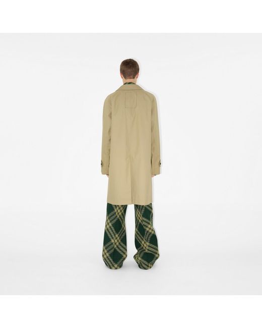 Burberry Natural Mid-length Gabardine Car Coat for men