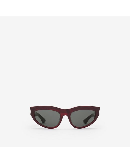 Burberry Gray Classic Oval Sunglasses