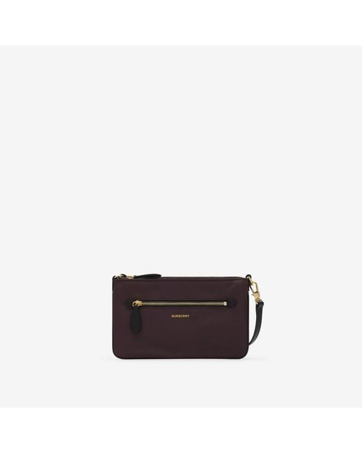Burberry Multicolor Nylon Zip Pouch