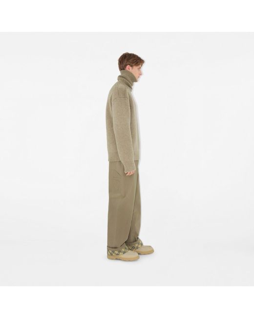 Burberry Natural Cotton Carpenter Trousers for men