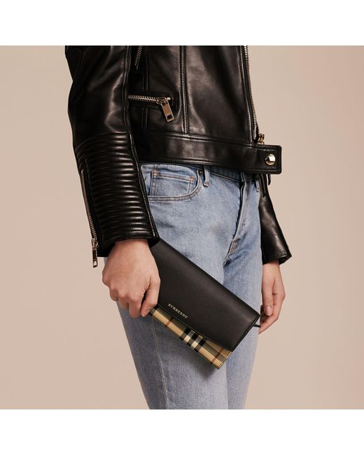Burberry horseferry check and leather belt top