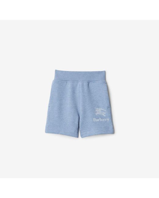 Burberry Blue Cotton Shorts for men