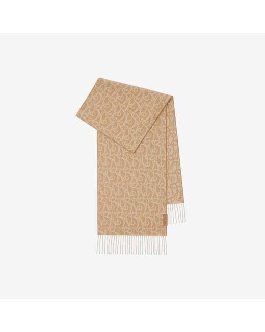 Burberry Natural B Charm Cashmere Scarf