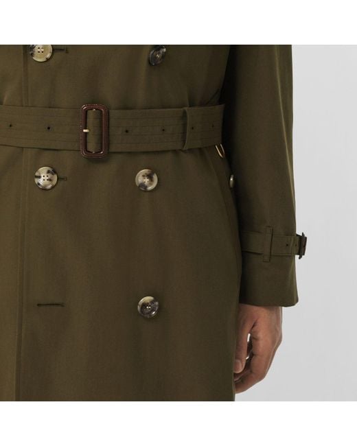 Burberry Cotton The Westminster Heritage Trench Coat in Dark Military Khaki (Green) Men - Save 45% - Lyst