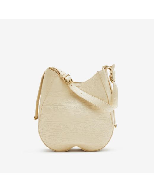 Burberry Women's Extra Large Chess Leather Shoulder Bag - Pearl