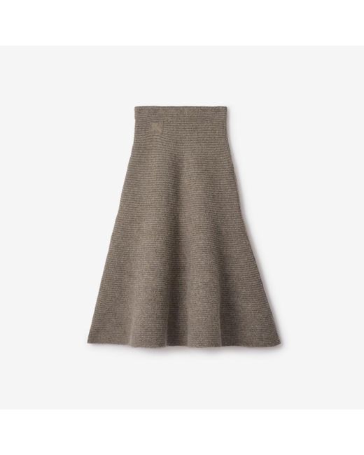 Burberry Brown Wool Blend Skirt