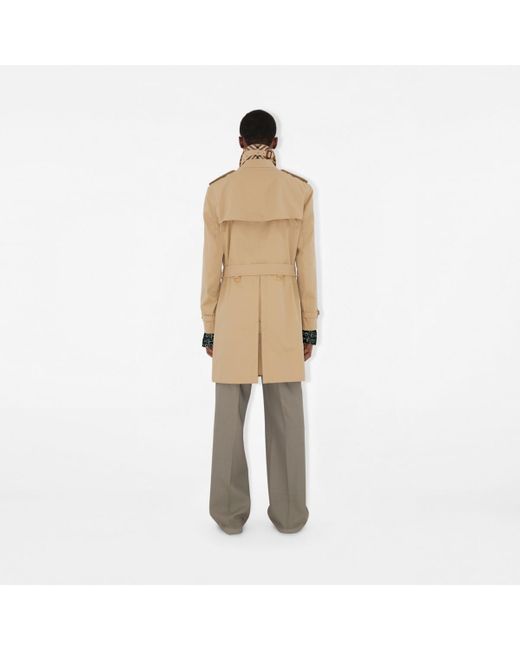 Burberry Natural Mid-length Kensington Heritage Trench Coat for men