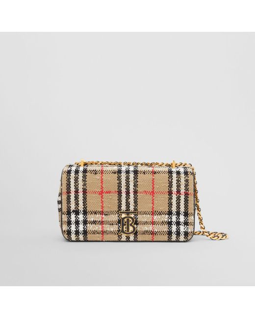Burberry Vintage Check BouclÃ© Small Lola Bag | Lyst UK
