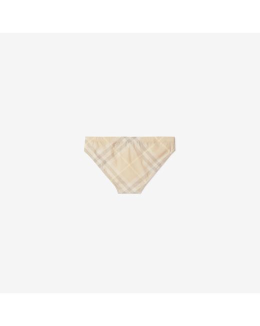 Burberry: Green Check Swim Briefs