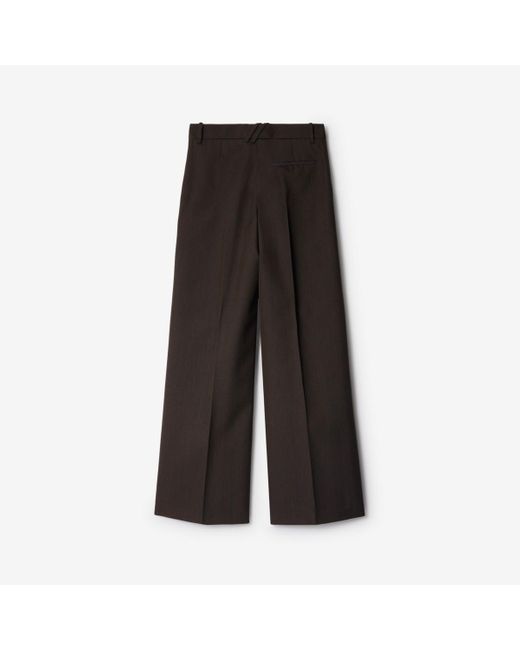 Burberry Black Wool Tailored Trousers
