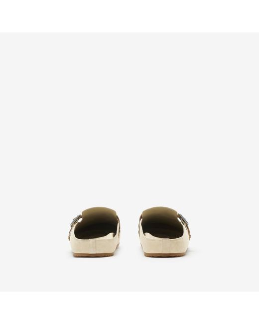 Burberry Natural Suede Urchin Clogs for men