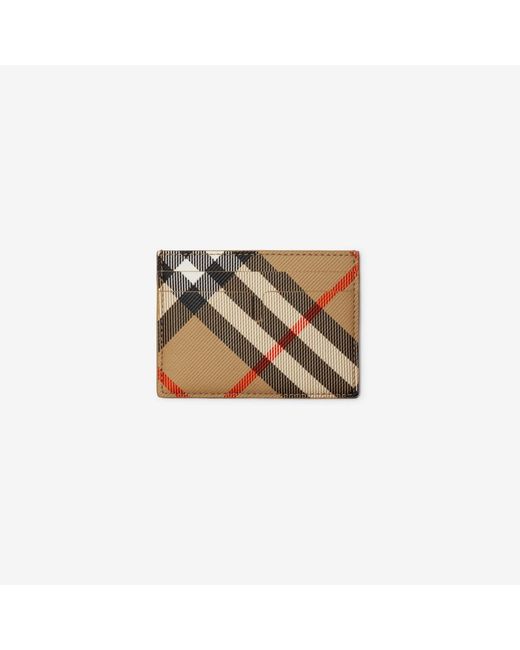 Burberry Natural Check Card Case for men