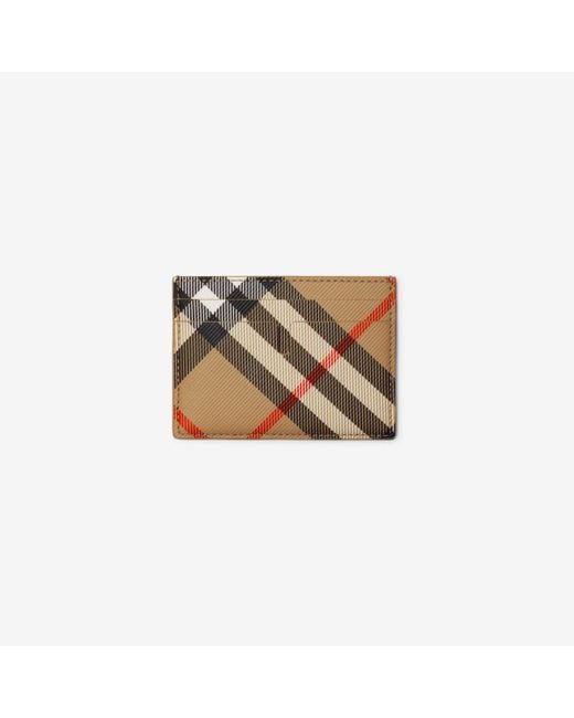 Burberry Natural Check Card Case for men