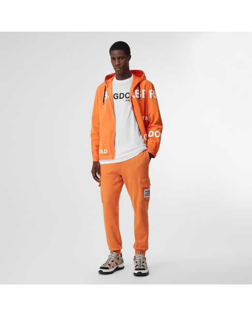 Bright orange store hoodie mens