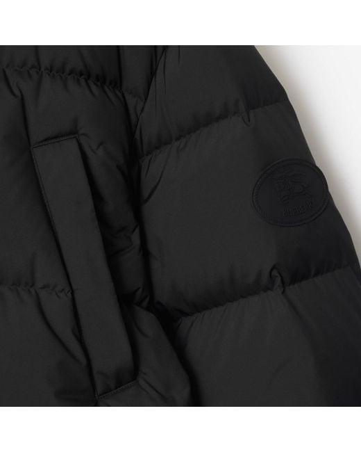 Hooded Puffer Jacket Burberry pour homme en coloris Black