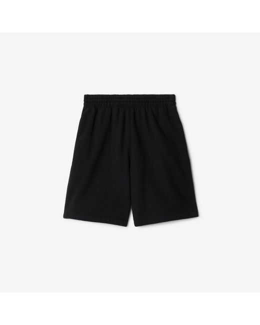 Burberry Black Cotton Shorts for men