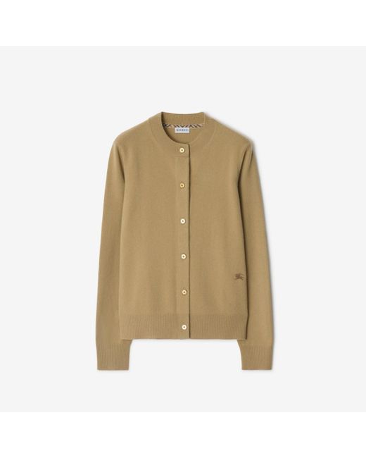 Burberry Natural Cashmere Blend Cardigan