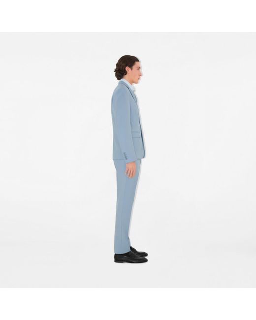 Burberry Wool Tailored Jacket in Blue für Herren
