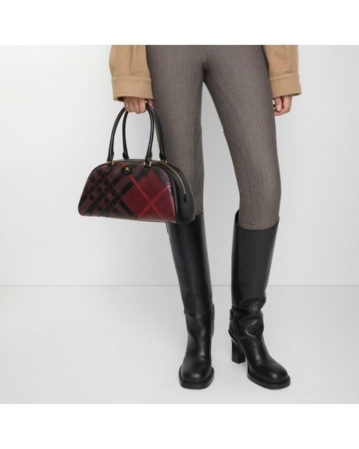 Burberry Brown Medium Highlands Bowling Bag​