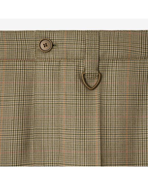 Burberry Check Wool Trousers in Green für Herren
