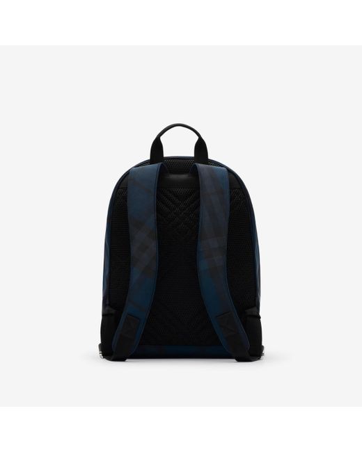Burberry Blue Grid Backpack for men
