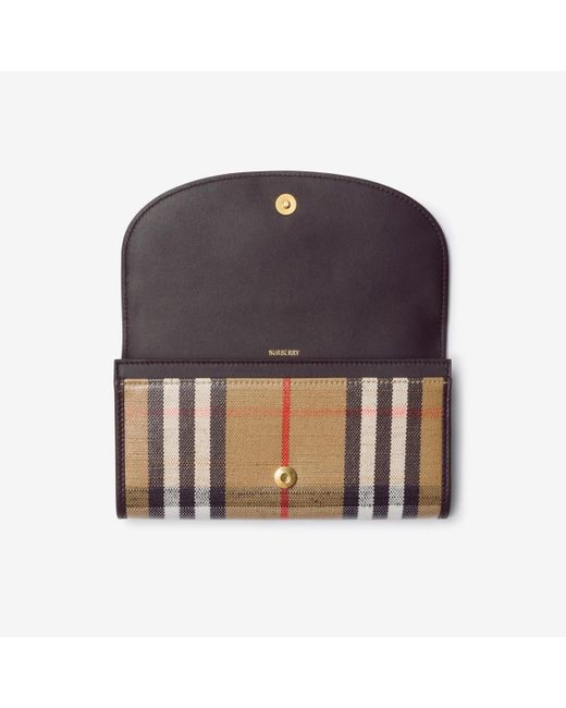 【関税&送料込】Burberry Highlands Compact Wallet With Leath Burberry Highlands Check Compact Trifold Wallet | Neiman Marcus