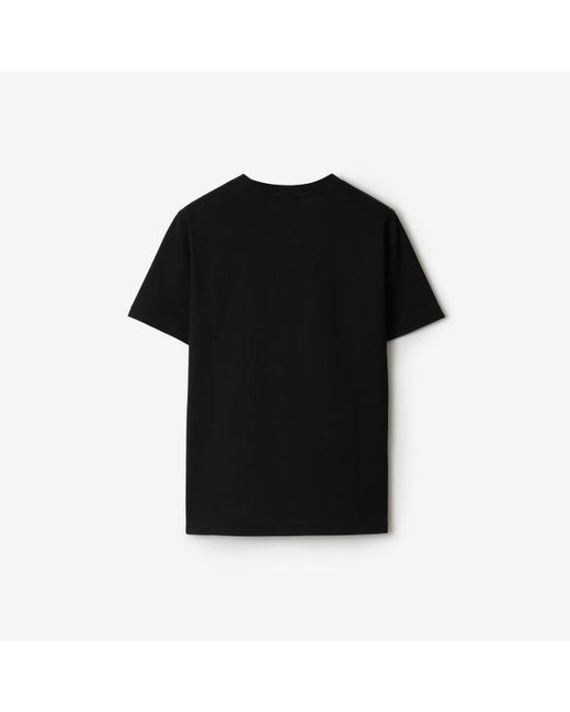 Burberry Black Logo Cotton T-Shirt