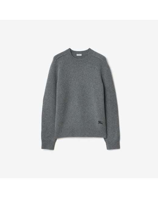 Burberry Gray Cashmere Sweater for men