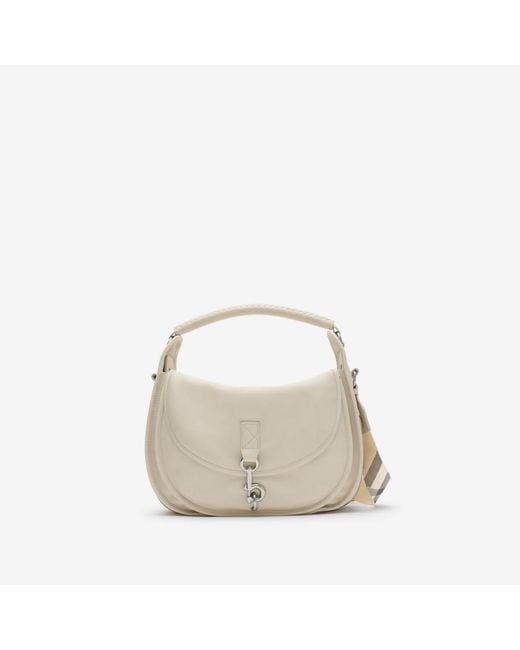 Burberry Natural Medium B Clip Messenger Bag