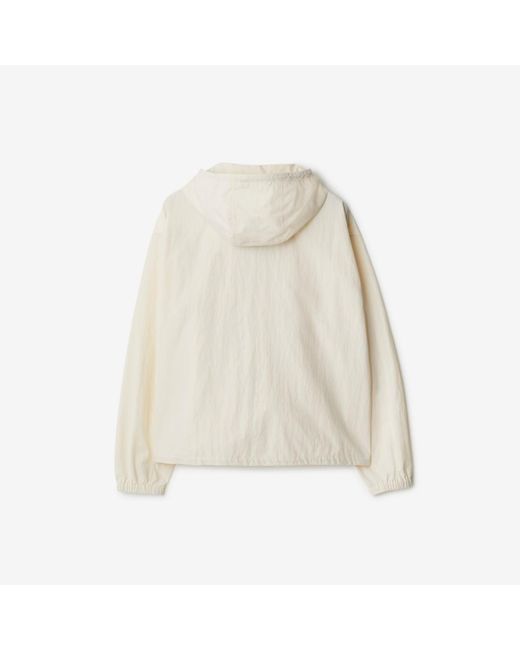Burberry White Nylon Jacket for men