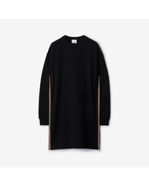 Burberry Black Cotton Sweater Dress