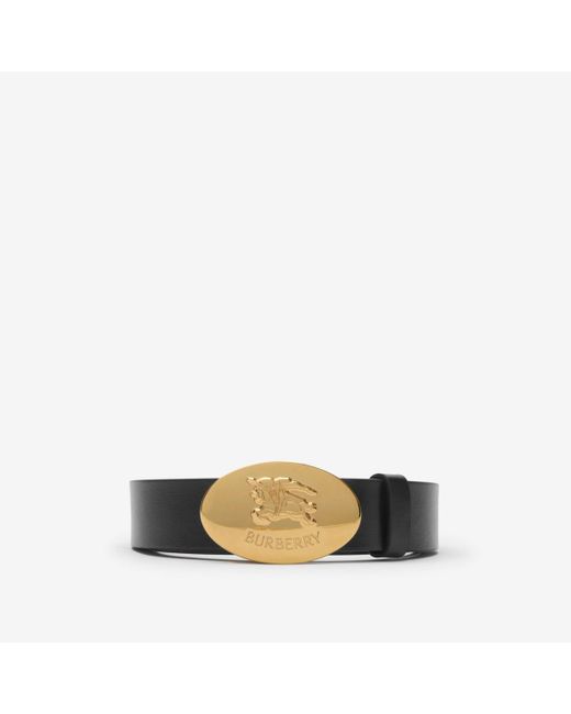 Burberry Multicolor Reversible Leather Oval Knight Stamp Belt​