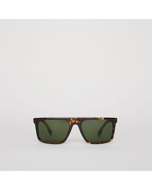 Burberry Green Straight-brow Sunglasses for men