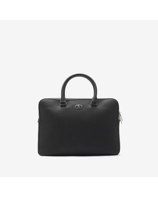 Burberry Black Knight Stamp Briefcase for men