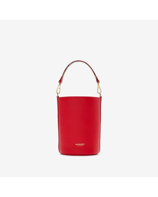 Burberry Red Small Bucket Bag
