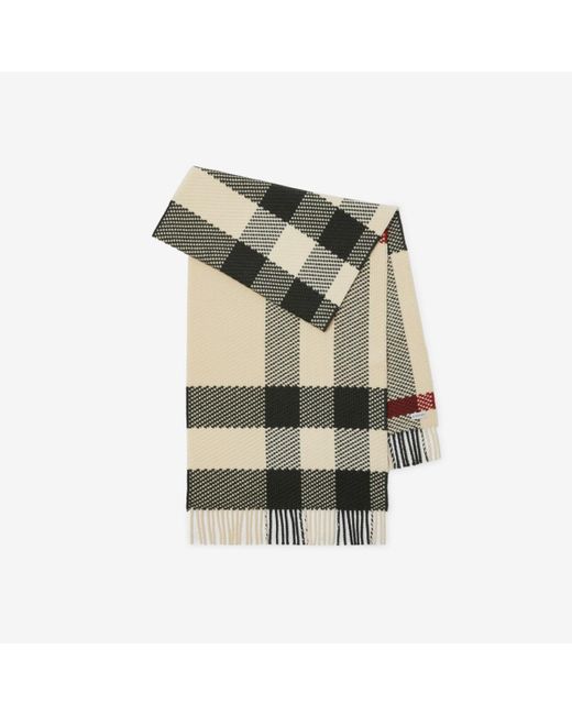 Burberry Multicolor Check Wool Scarf